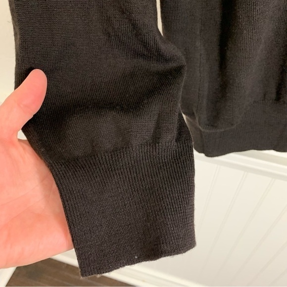 Gran Sasso Garys Virgin Wool Pullover Mock Neck Sweater Mens 2XL Dark Brown - Picture 4 of 11